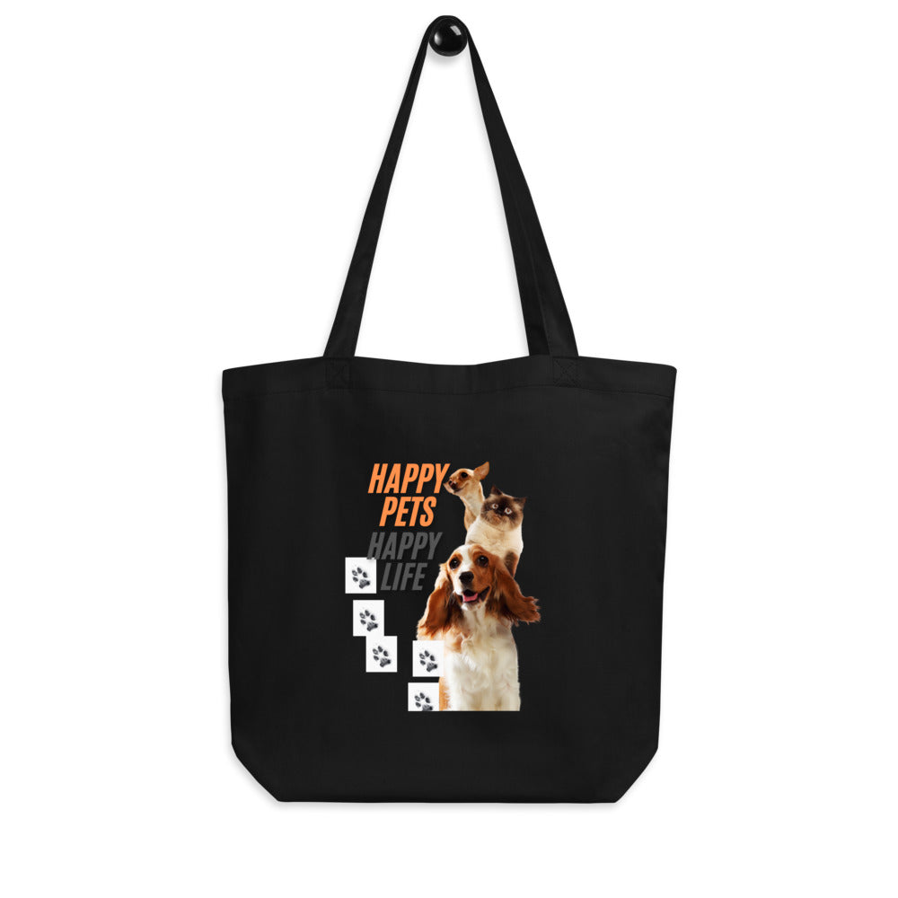 Black Eco Tote Pet Lovers Bag